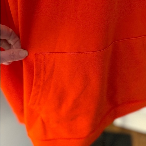 BEPEI tunic pullover longer hoodie orange Size L - Picture 2 of 9